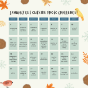 Explore Outside Photo Challenge Calendar