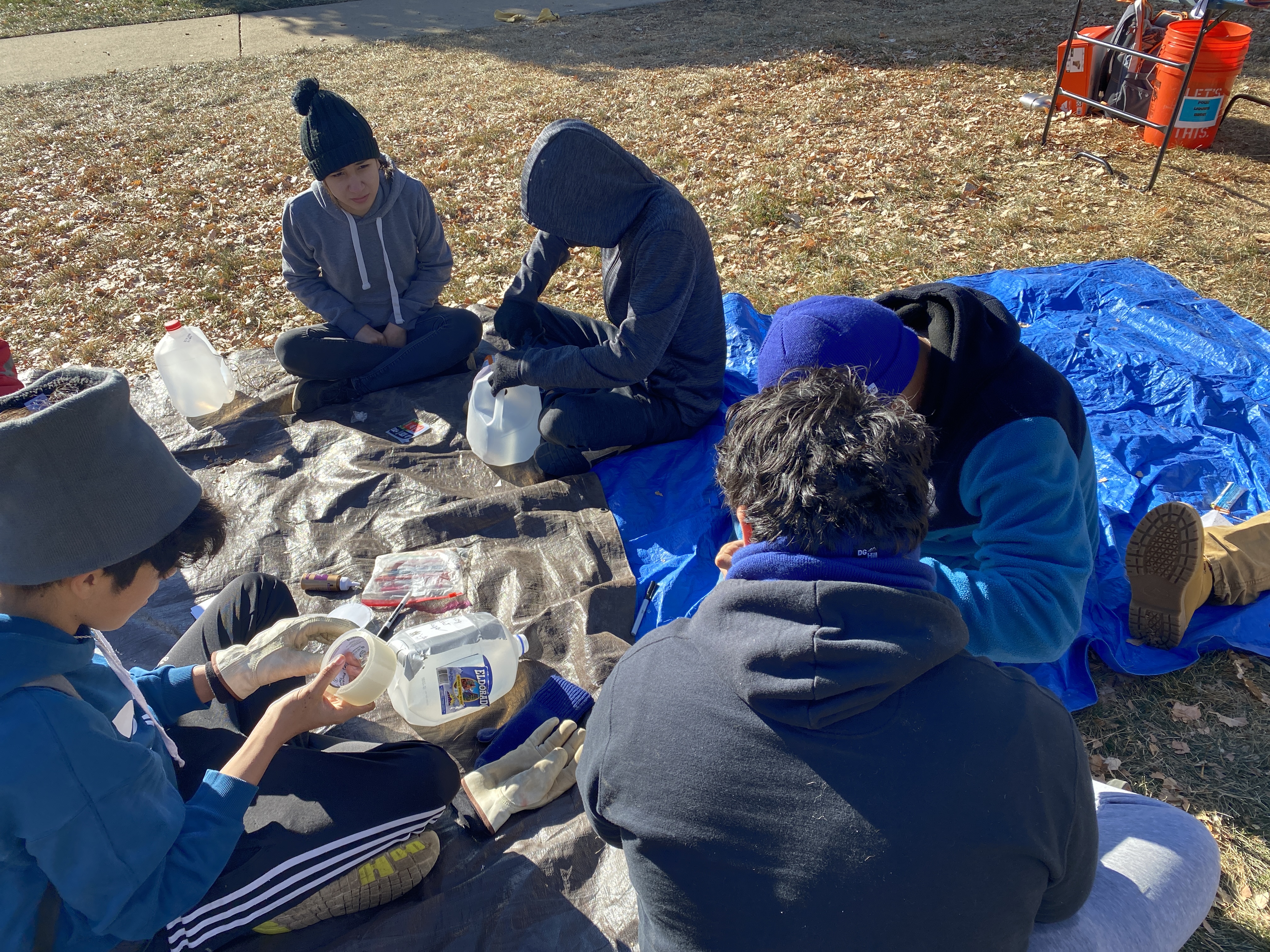 LYC makes doggie bag containers at Cottonwood Park