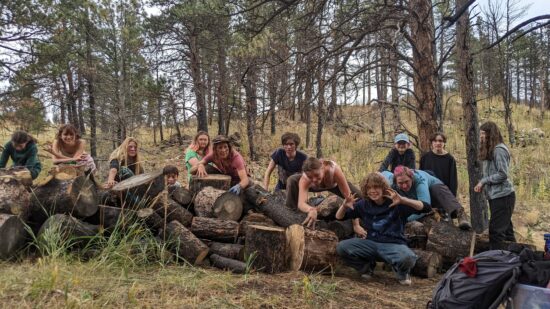 New Vista CAP class service project at Cal-wood