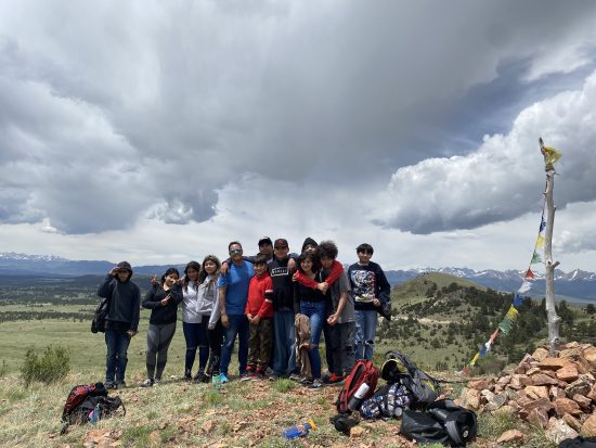 DMLK students post on Prayer Pole Hill at Mission: Wolf