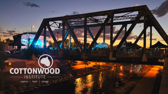 The Beats on the Creek event takes place this summer on this bridge on Tuesday nights in Denver.