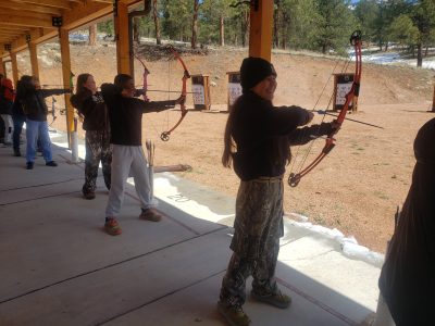 AXL students spent time doing archery during their spring trimester in CAP class.