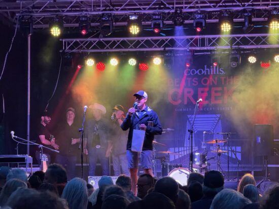 Ford Church, Founder and Executive Director of Cottonwood Institute, takes the stage at Beats on the Creek 2025 to talk about the organization's educational programs.